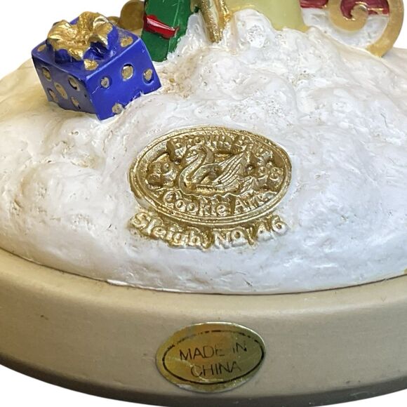 Vintage 1998 Brown Bag Cookie Art Cookie Stamp Sleigh Christmas #46 Retired - Picture 5 of 6